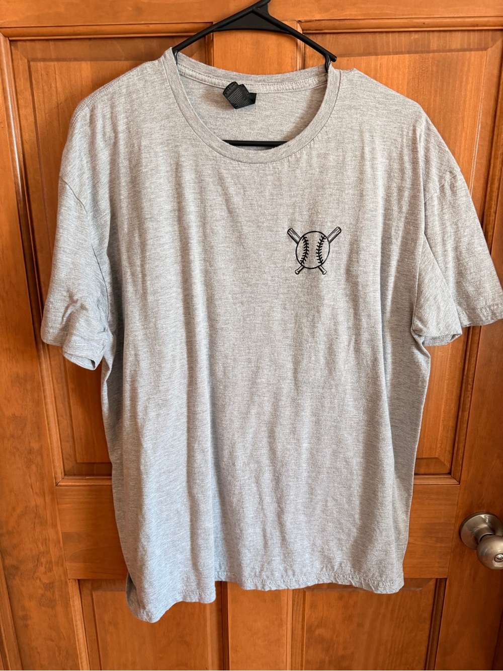 Female Grey Baseball Graphic T-Shirt